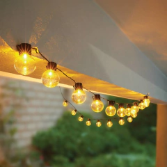 SERIES DE LUCES SOLARES 20 FOCOS DISTRIBUIDOS EN 5 METROS DE CABLE