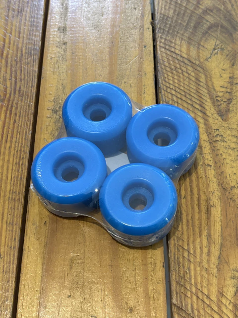 Roda importada lisa azul 53mm