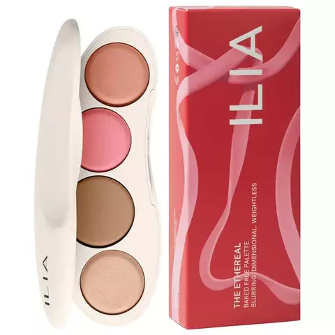 Ilia The Ethereal Baked Face Palette - Long-Wear Bronzer, Highlighter & Blush *Preorder* - comprar en línea