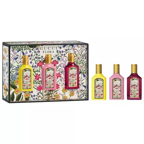 Gucci Mini Flora Gorgeous Collection Perfume Sampler Gift Set *Preorder* - comprar en línea