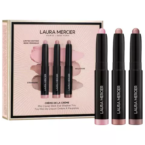Laura Mercier Mini Creme De La Creme Caviar Stick Eyeshadow Trio Gift Set *Preorder* - comprar en línea