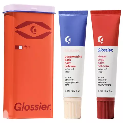 Glossier Sugar + Spice Balm Dotcom Lip Balm Duo Makeup Gift Set *Preorder* - comprar en línea