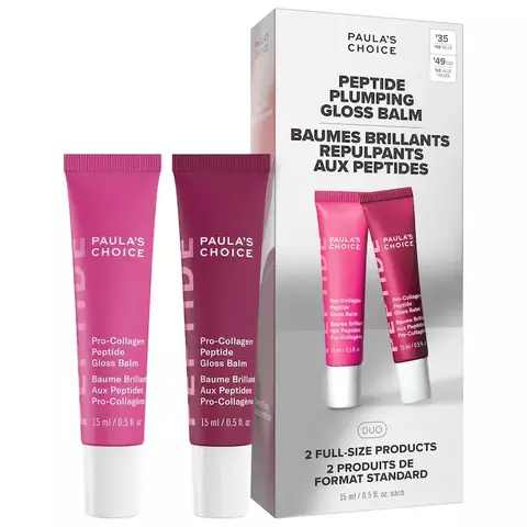 Paula's Choice Peptide Plumping Gloss Balm Duo Gift Set for Hydrated, Fuller Lips *Preorder* - comprar en línea