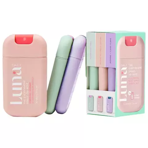 Luna Daily The Everywhere Spray-to-Wipe Mini Trio Holiday Set *Preorder* - comprar en línea
