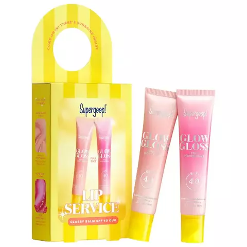 Supergoop! Lip Service Glossy Balm SPF 40 Duo *Preorder* - comprar en línea