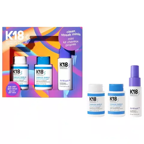 K18 Biomimetic Hairscience Clean Streak Minis Hair Gift Set *Preorder* - comprar en línea