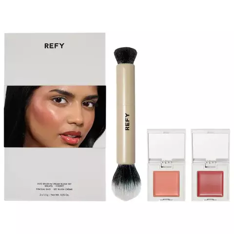 Refy Cream Blush Duo with Duo Face Brush Gift Set *Preorder* - comprar en línea
