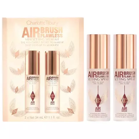 Charlotte Tilbury Mini Airbrush Flawless Setting Spray Duo Gift Set *Preorder* - comprar en línea
