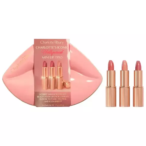 Charlotte Tilbury Mini Iconic Hollywood Lipstick Trio Gift Set *Preorder* - comprar en línea
