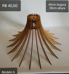 Lustre Decorativo em MDF – Design Moderno para Ambientes Aconchegantes