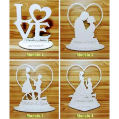 Kit Lembrancinha de Casamento em MDF – Personalizado para Convidados