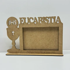 Kit Porta-Retrato Primeira Eucaristia em MDF 10x15 | Lembrancinha Religiosa | Primeira Comunhão - loja online