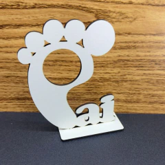 Kit Lembrancinha Dia dos Pais Pezinho Porta Bombom em MDF Personalizado Modelo Pai para Festa e Escola