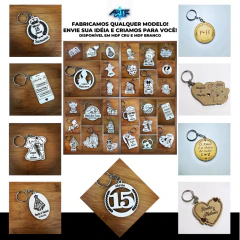 Kit Chaveiros Chá de Fralda Personalizado MDF – Chá de Bebê, Maternidade, Evento Infantil