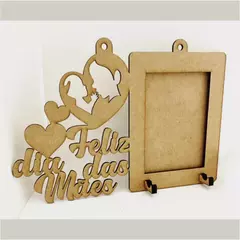 Porta Foto com Porta Chaves Lembrancinha Dia das Mães em MDF - comprar online