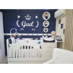 Painel de Parede Infantil MDF Decorativo Quarto Bebê Criança Personalizado