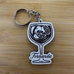 Kit Chaveiros MDF Taça Gin - Lembrancinha de Aniversário