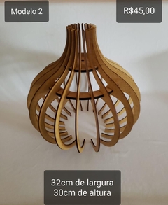 Lustre Decorativo em MDF – Design Moderno para Ambientes Aconchegantes - Arte Laser