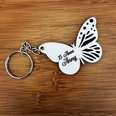 Chaveiros Borboleta para Lembrancinha Aniversário 15 Anos em MDF
