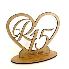 Lembrancinha Personalizada para Aniversário de 15 Anos - Elegância e Sofisticação em MDF - comprar online