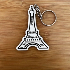 Chaveiros Torre Eiffel para Lembrancinha Aniversário 15 Anos em MDF