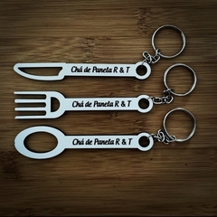 Chaveiros Talheres Lembrancinha Chá de Cozinha, Chá de Panela, Chá de Casa Nova e Outros em MDF