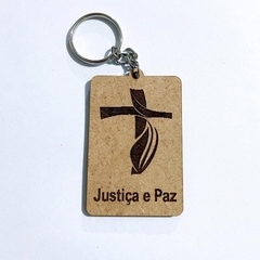 Chaveiros Justiça e Paz para Lembrancinhas Religiosas em MDF - comprar online