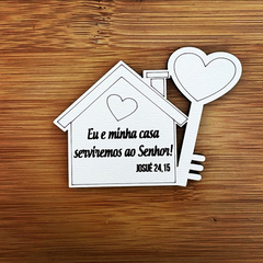 Imã de Geladeira Casa para Lembrancinhas Religiosas em MDF