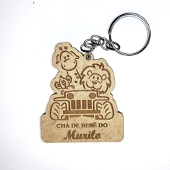 Chaveiros Safari para Lembrancinhas de Aniversário e Chá de Bebê em MDF - comprar online