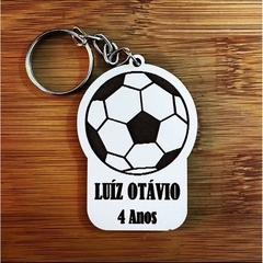 Chaveiros Bola Futebol para Lembrancinhas de Aniversário em MDF