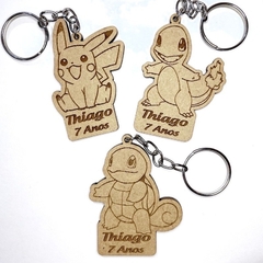 Chaveiros Pokemon para Lembrancinhas de Aniversário em MDF - comprar online