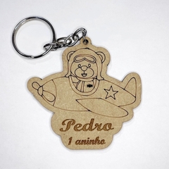 Chaveiros Urso Aviador para Lembrancinhas de Aniversário em MDF - comprar online