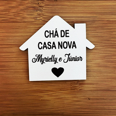 Imã de Geladeira Casa para Lembrancinha de Chá de Cozinha, Chá de Casa Nova em MDF