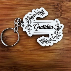 Chaveiros Gratidão em MDF