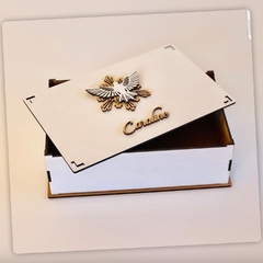 Caixinha Personalizada para Batizado em MDF - Escolha o Tamanho Ideal! - comprar online