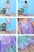Imagem do Crianças belle traje menina halloween princesa cosplay vestido de festa crianç