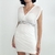 vestido branco com paetês