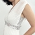 vestido branco com paetês - loja online