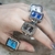 Relógio de dedo punk vintage mini pulseira elástica liga relógios casal anéi - comprar online