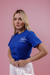 T-Shirt - Filha de um Deus perfeito - Azul Royal - Tam M - comprar online