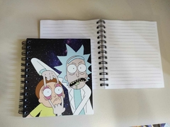 Caderno Rick and Morty na internet