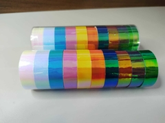 Washi Tape Holográfica - 10 cores