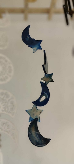 Sinos de Ágata Formas Azul - Casa das Pedras