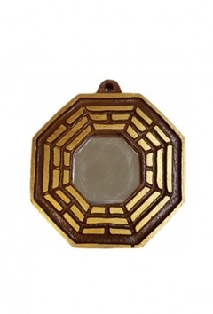 Bagua Resina 06cm Marrom