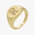 Anel Little Finger Regulável com Inicial Banhado a Ouro - comprar online