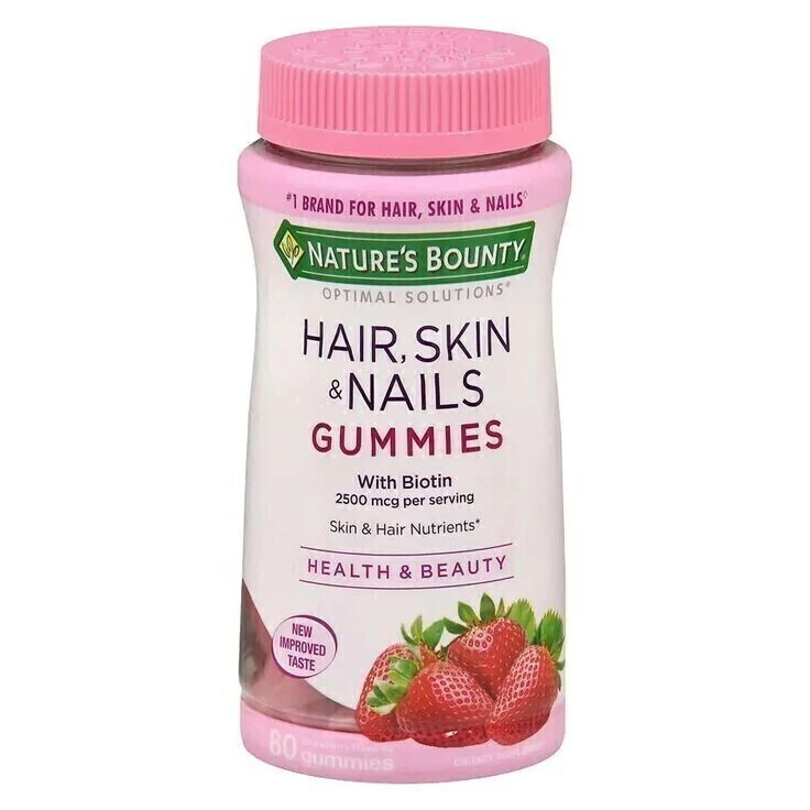 Vitamina Cabelo, Pele e Unhas Hair Skin Nails - Nature's Bounty 80 gomas