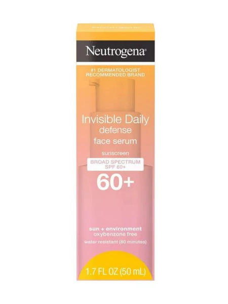 Protetor Solar Invisible Daily defense face serum SPF 60+ - Neutrogena - 50ml