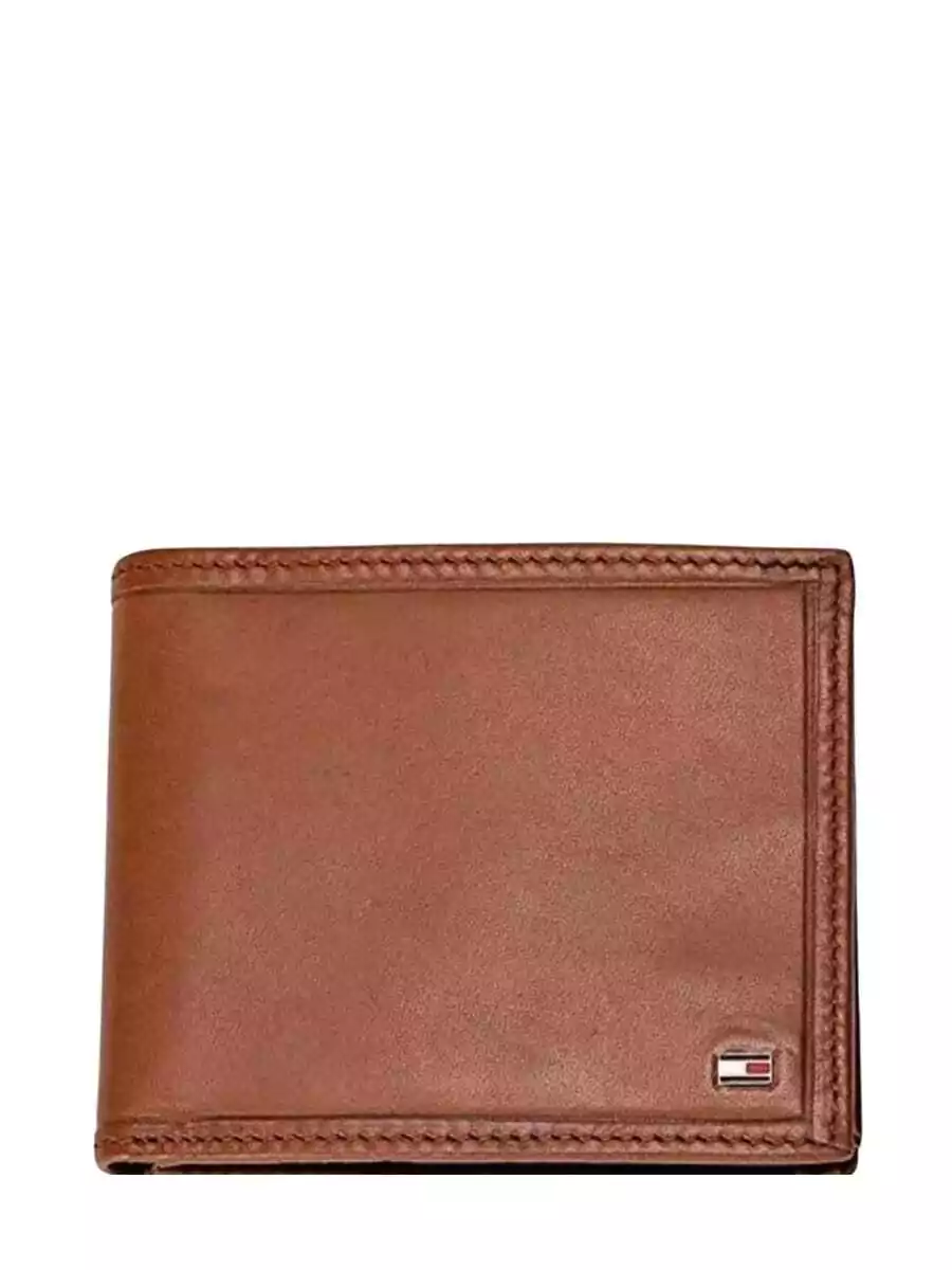 Carteira de Couro Tommy Hilfiger Marrom