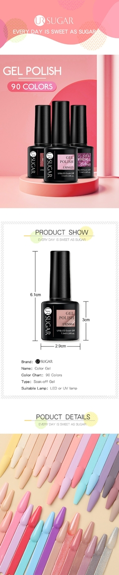 Esmalte em gel - Polonês - AÇÚCAR UR na internet