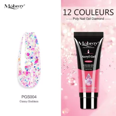 Gel acrílico para extensão de unhas
